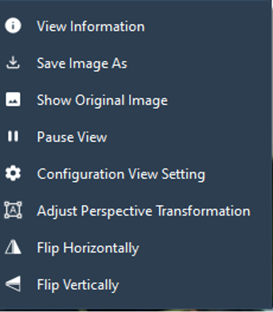 Right-clicked view